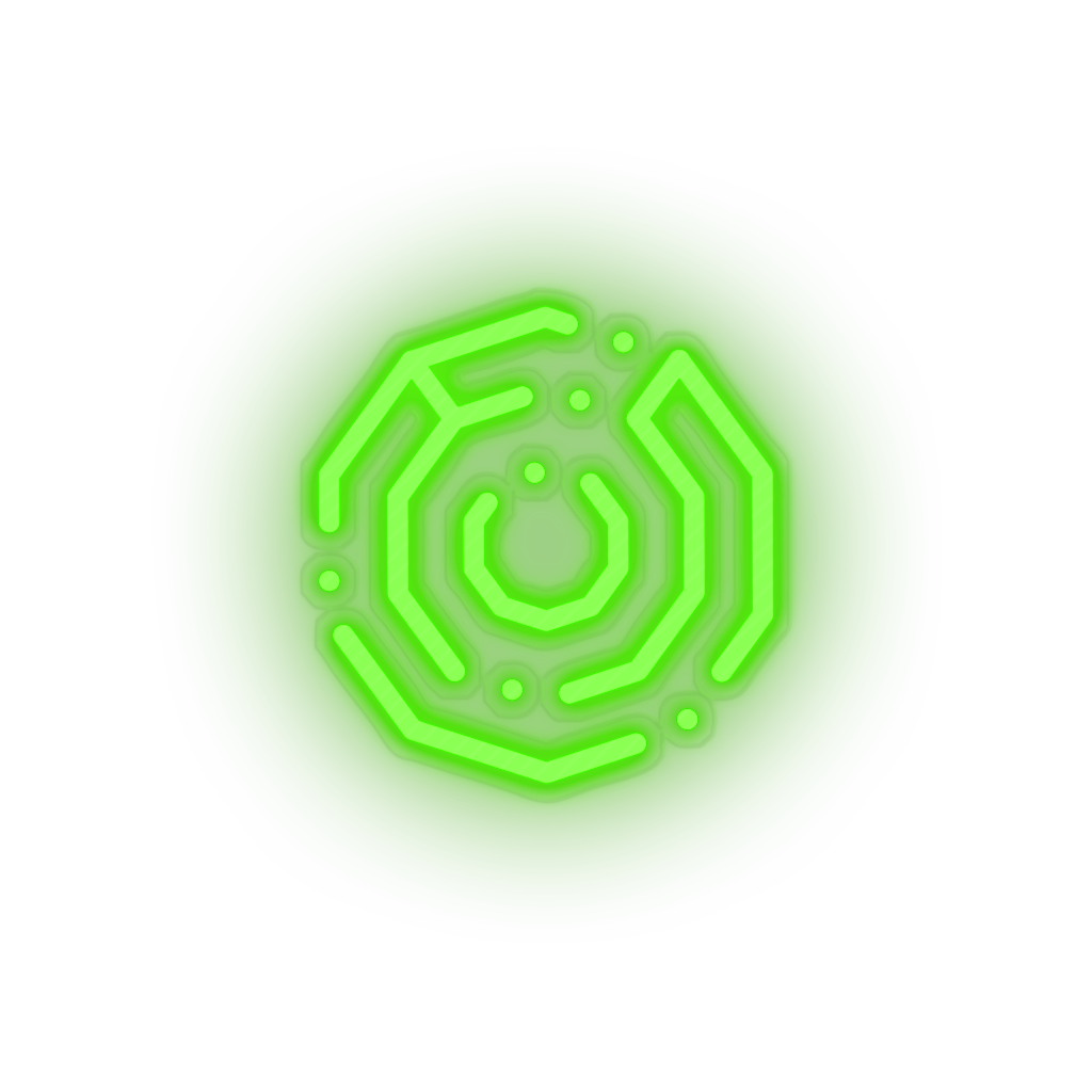 green 302_komodo_coin_crypto_crypto_currency led neon factory