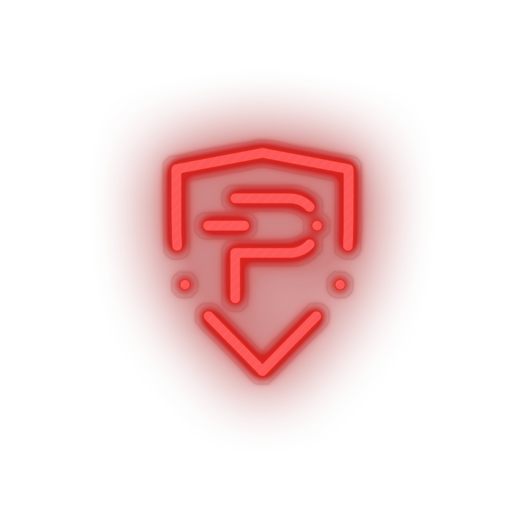 red 303_pivx_coin_crypto_crypto_currency led neon factory