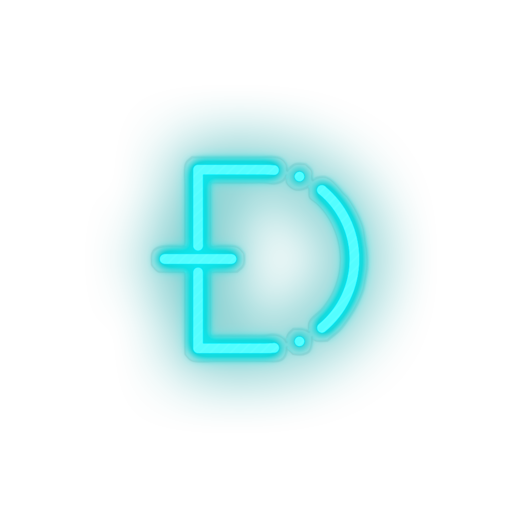 ice_blue 315_dogecoin_coin_crypto_cryptocurrency_currency led neon factory