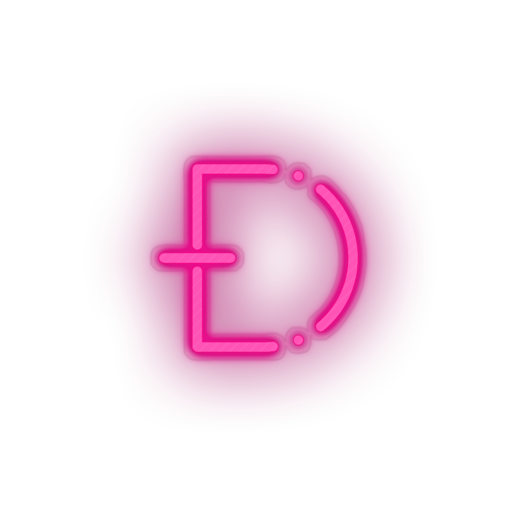 pink 315_dogecoin_coin_crypto_cryptocurrency_currency led neon factory