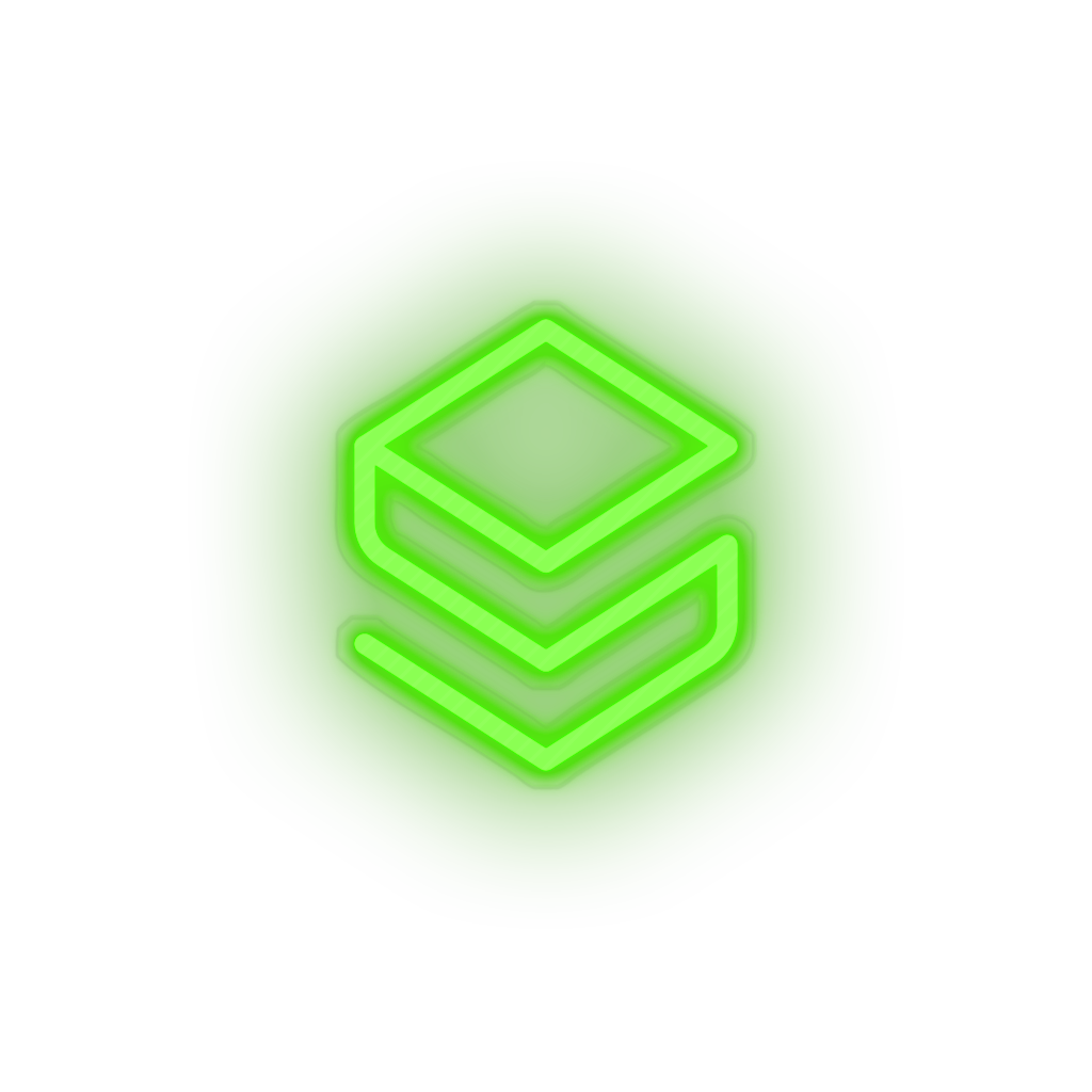 green 325_stratis_coin_crypto_crypto_currency led neon factory