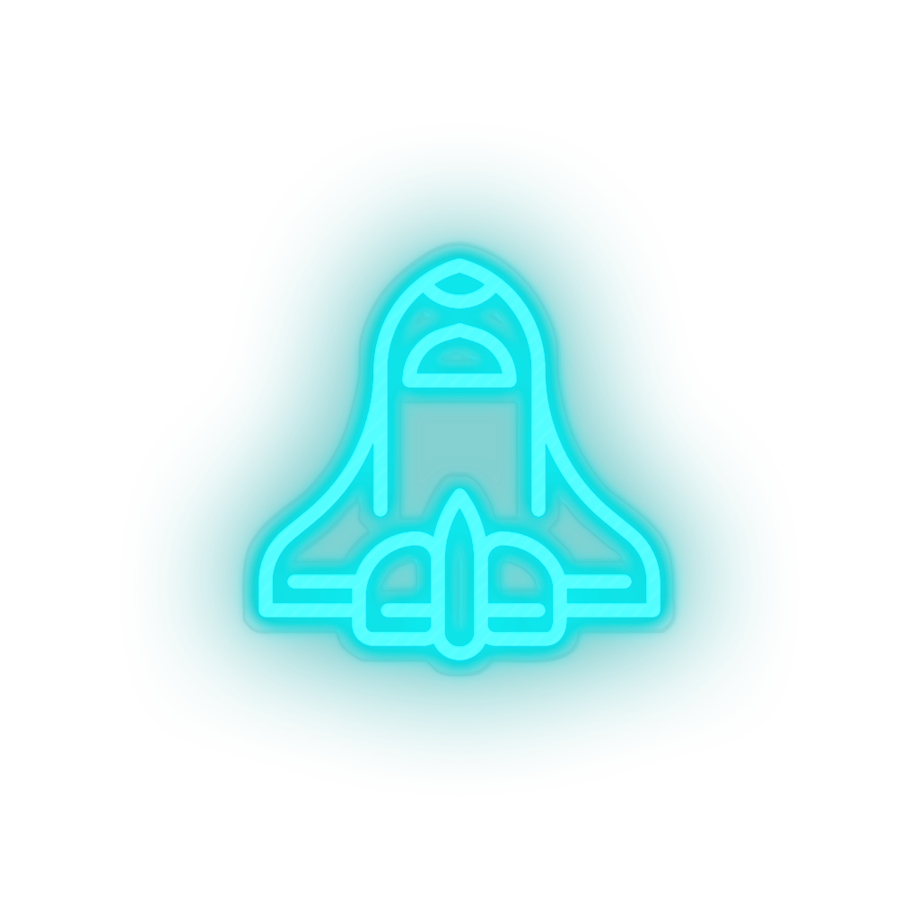 ice_blue space_ship led adventure astronomy outer space space space ship spacecraft transportation neon factory