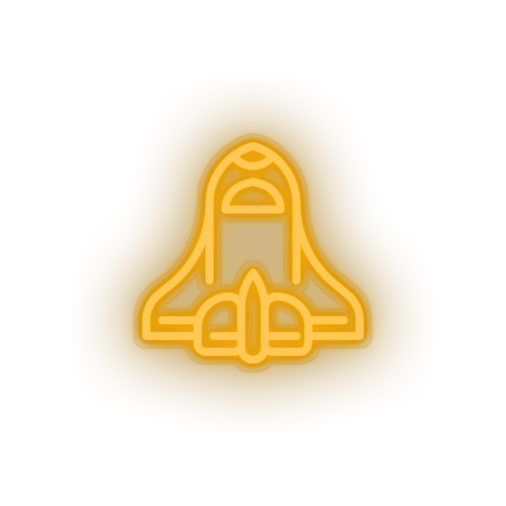 warm_white space_ship led adventure astronomy outer space space space ship spacecraft transportation neon factory