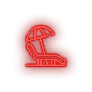 beach chair Beach beach chair holiday lounger chair summer umbrella vacation Neon led factory