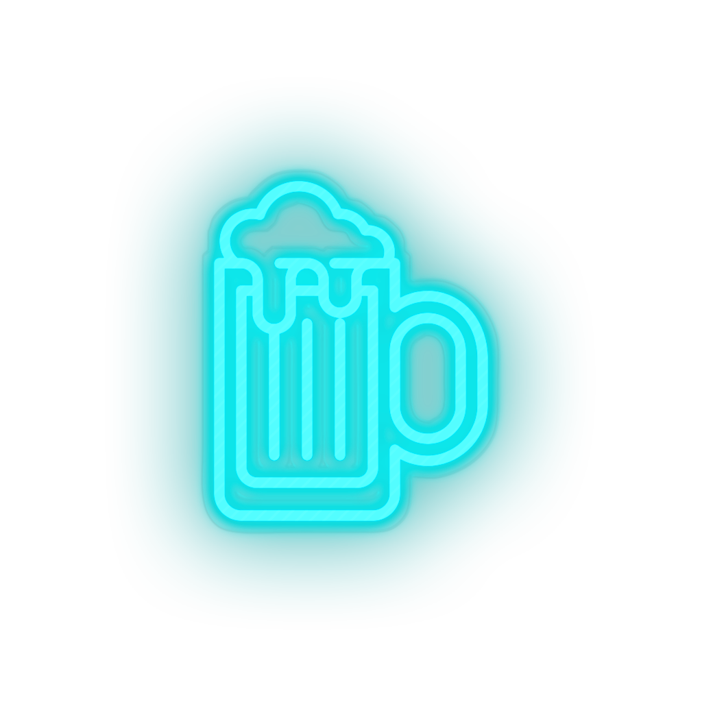 ice_blue beer_glass led alcohol amusement beer glass carnival circus drink parade neon factory