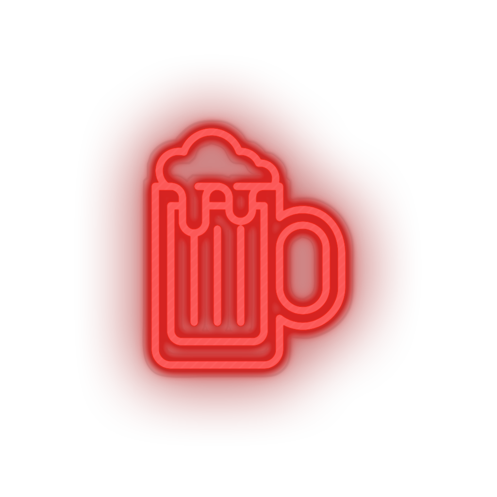 red beer_glass led alcohol amusement beer glass carnival circus drink parade neon factory