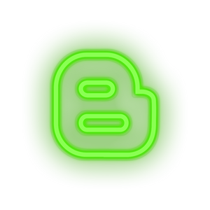 blogger social network brand logo Neon led factory