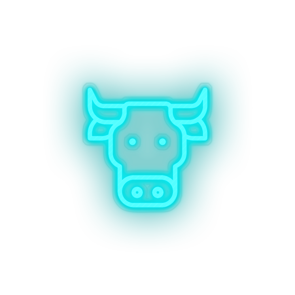 bufalo Animal buffalo cape cartoon fauna herbivore zoo Neon led factory