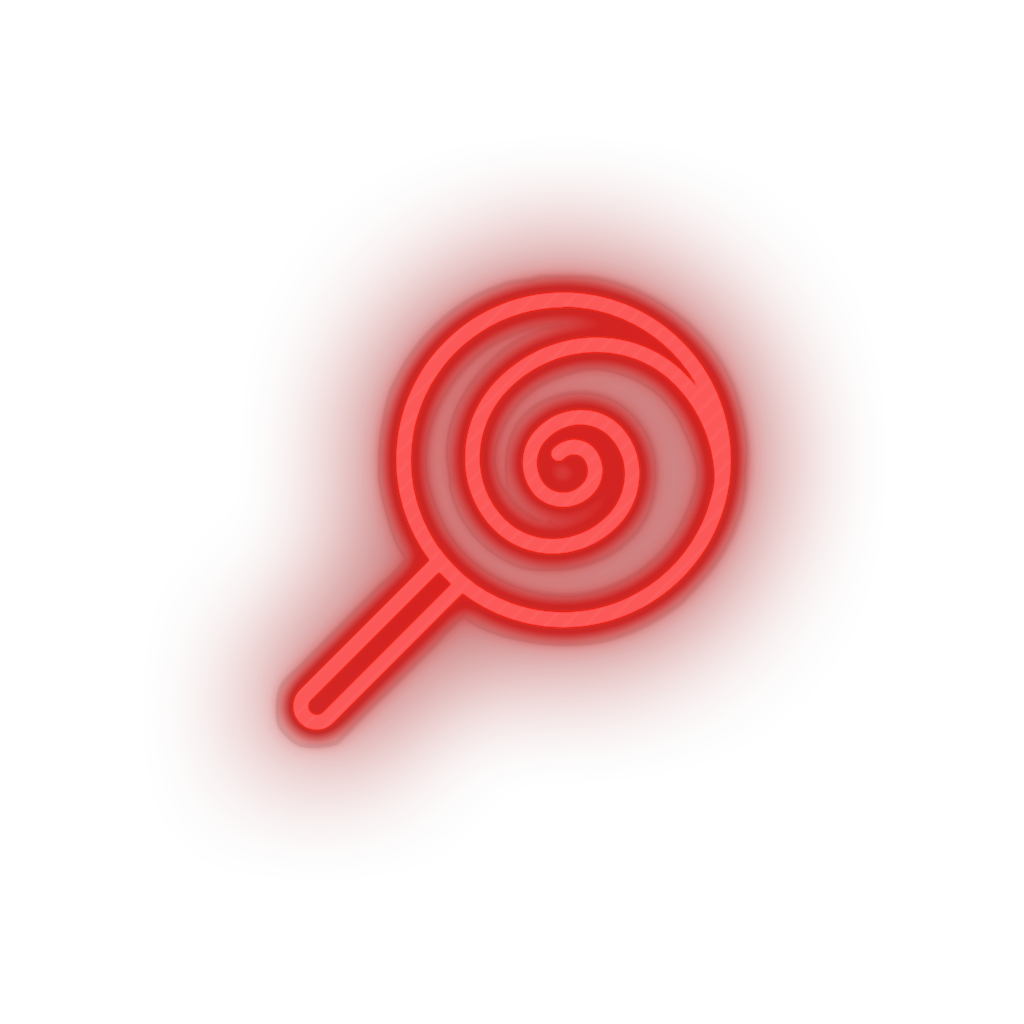 red candy_lollipop led amusement candy carnival circus lollipop parade sweet neon factory