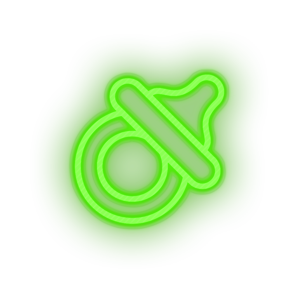 green care pacifier kid baby child children family led neon factory