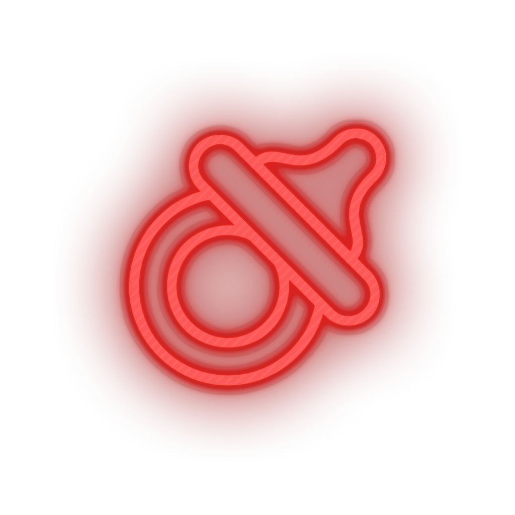 red care pacifier kid baby child children family led neon factory