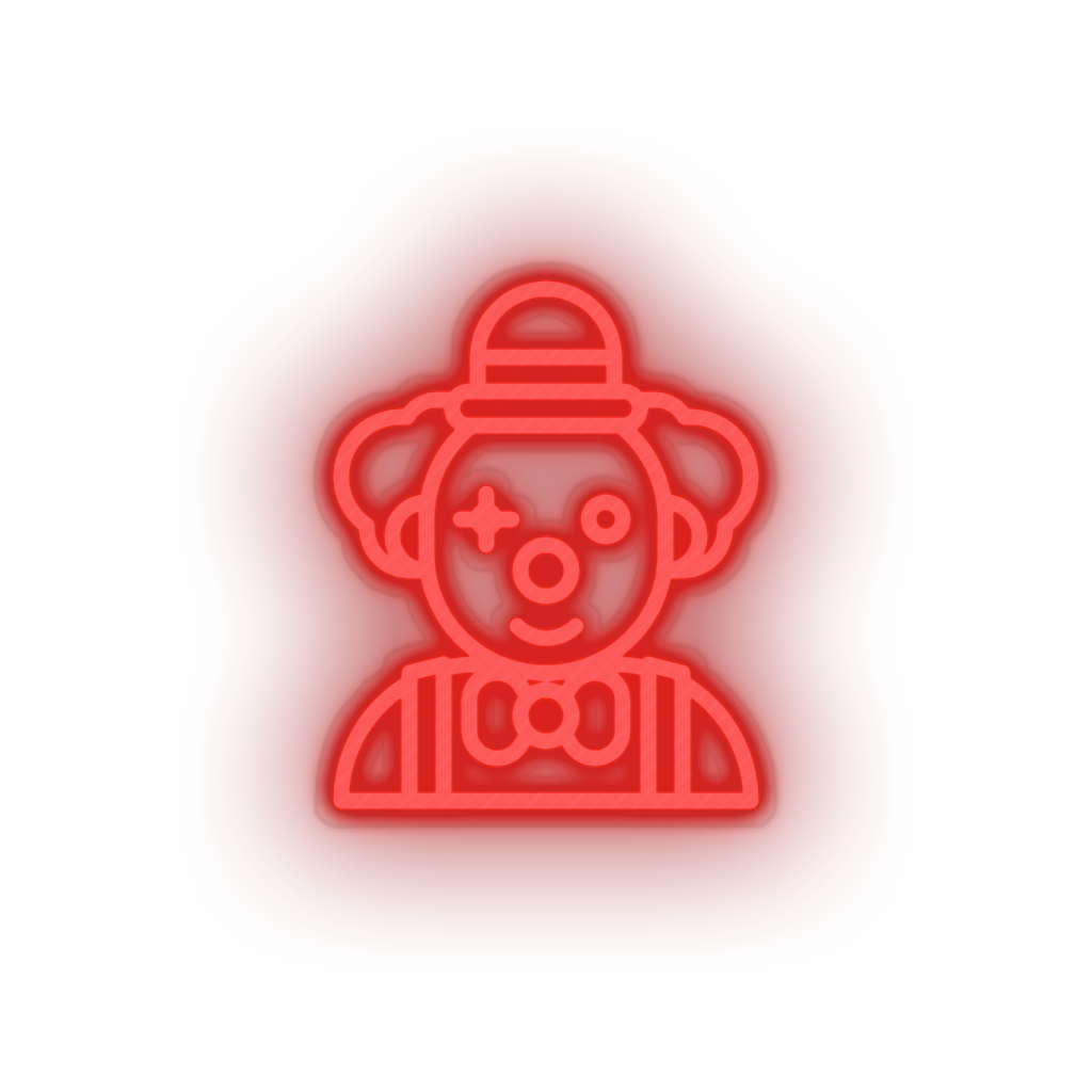 clown Amusement carnival circus clown funny joker parade Neon led factory
