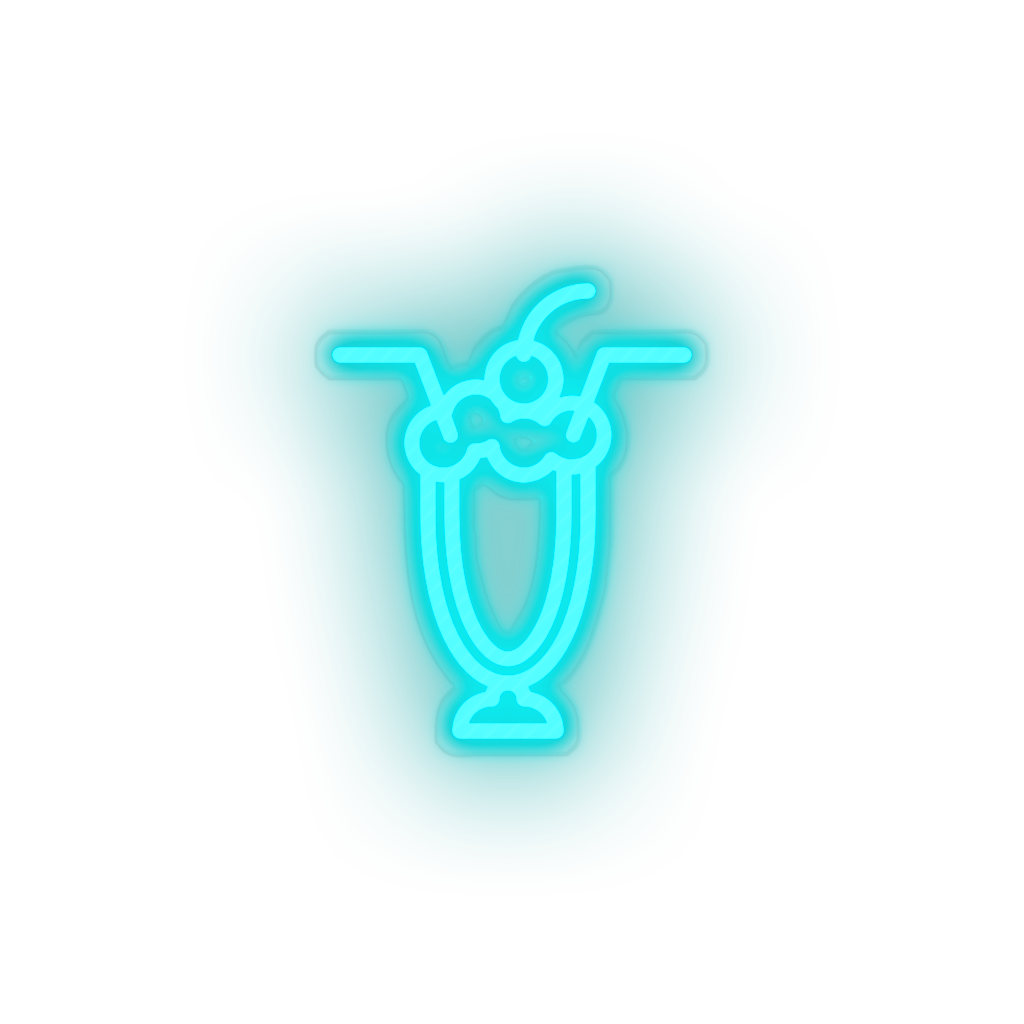 ice_blue cocktails led cherry cocktails drink love relationship romance valentine day neon factory