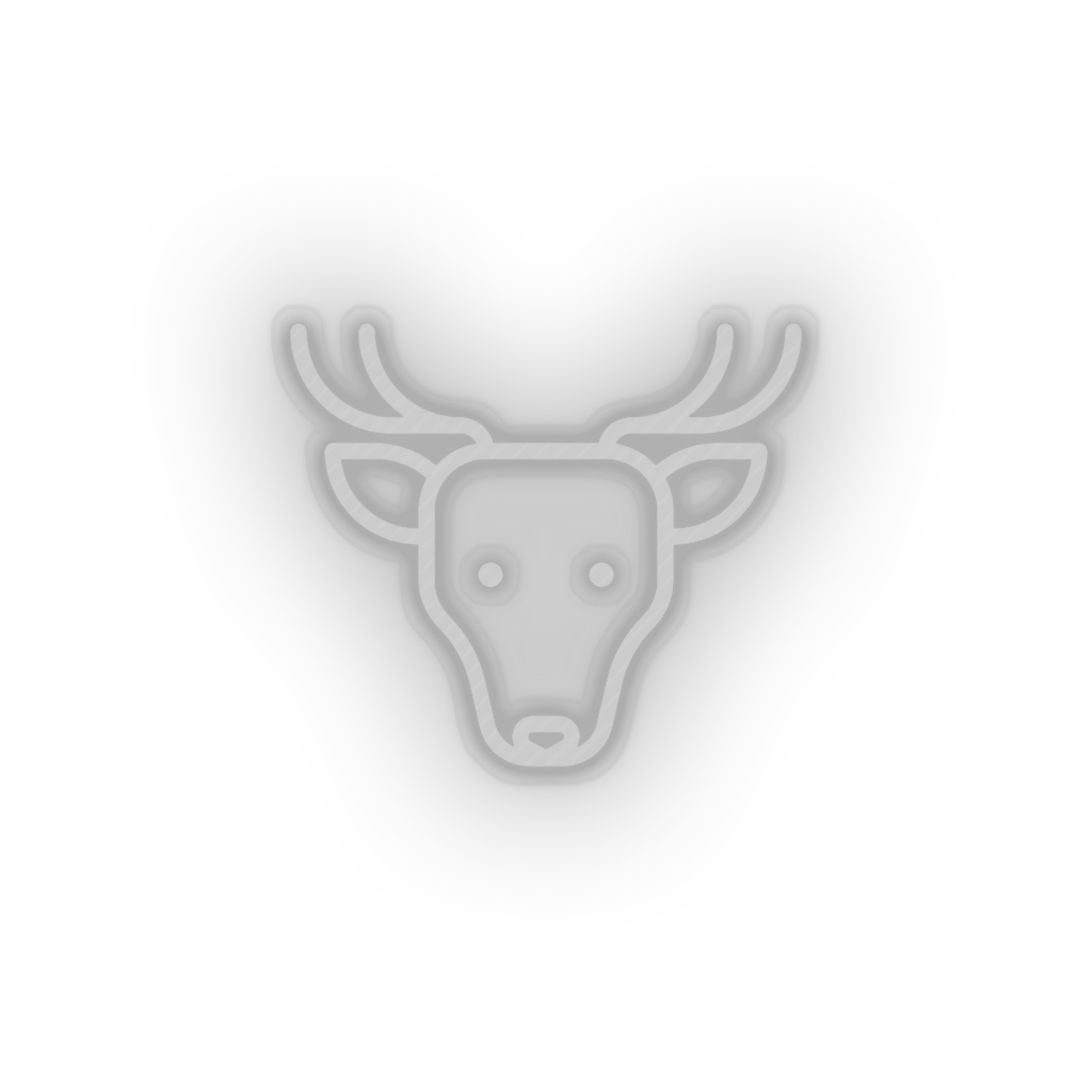 deer Animal cartoon deer fauna herbivore roe zoo Neon led factory