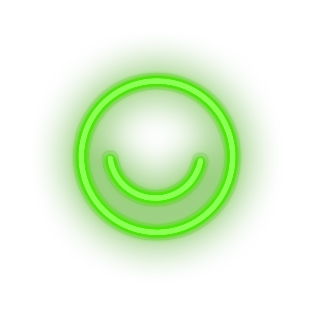 green ello social network brand logo led neon factory