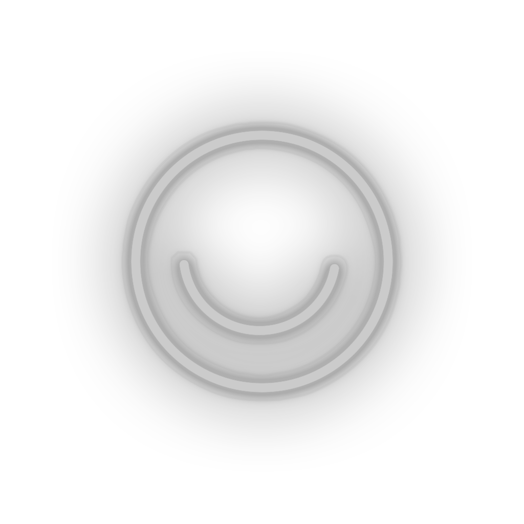 white ello social network brand logo led neon factory