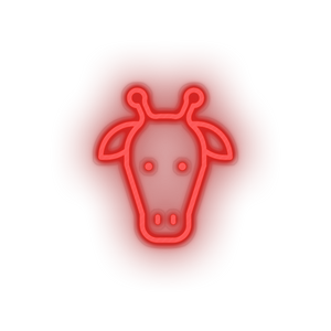 giraffe Animal cartoon fauna giraffe head herbivore zoo Neon led factory