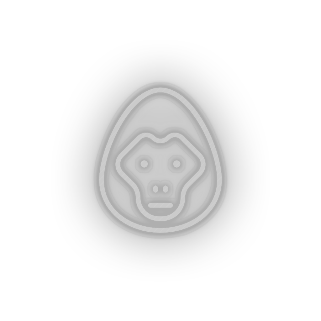 gorilla Animal cartoon fauna gorilla herbivore monkey zoo Neon led factory