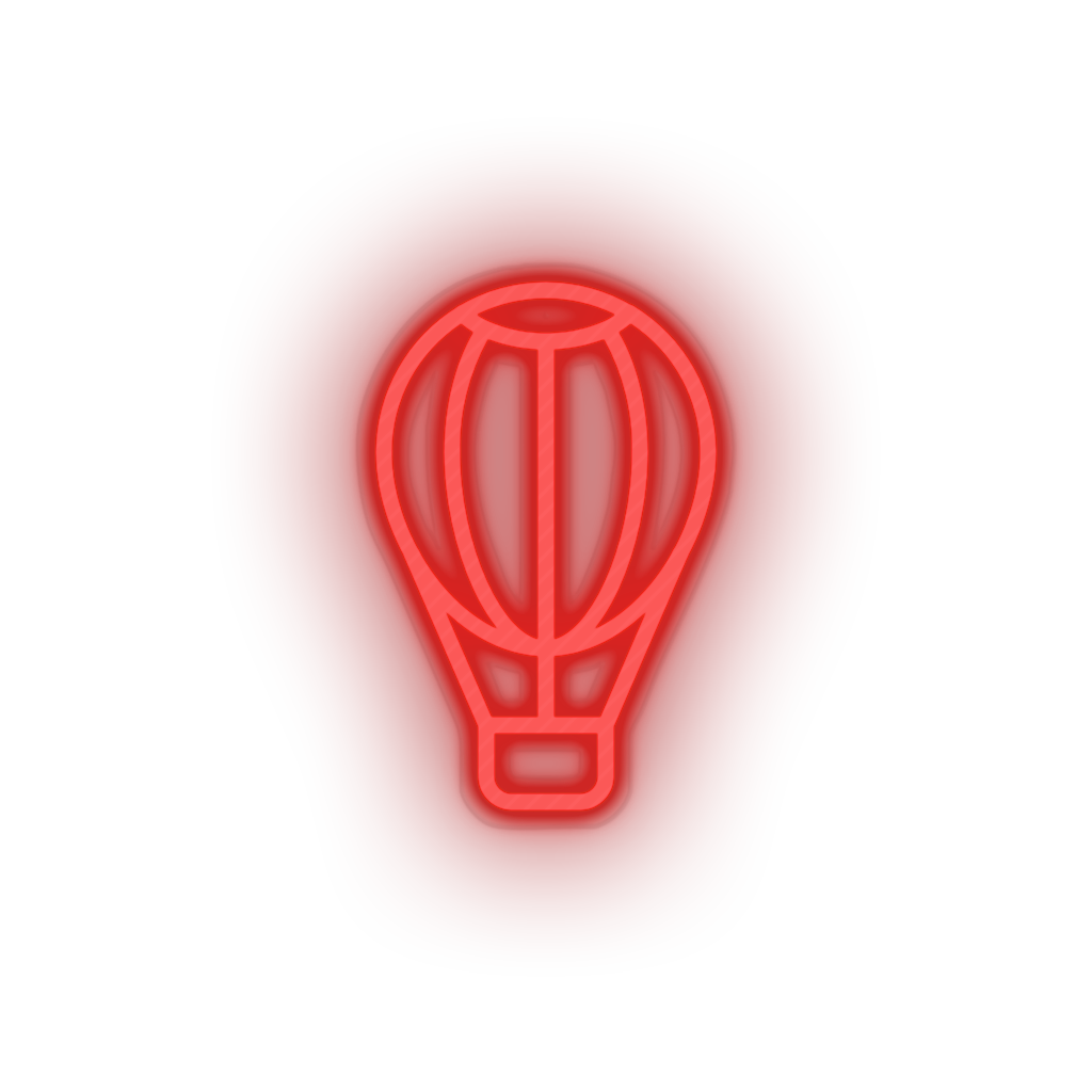 red hot_air_balloon led air balloon amusement carnival circus hot air balloon parade travel neon factory