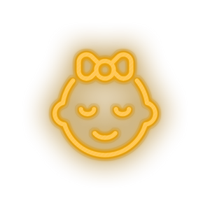 infant family children bow child girl kid baby Neon led factory