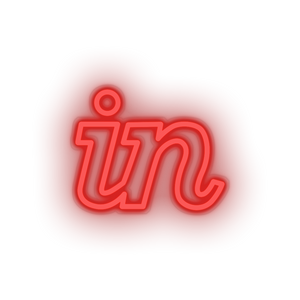 invision social network brand logo Neon led factory