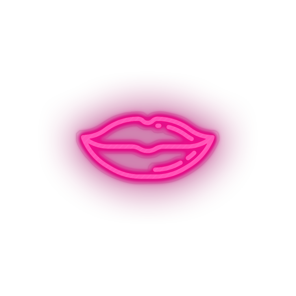 pink lips led kiss lips love mouth relationship romance valentine day neon factory