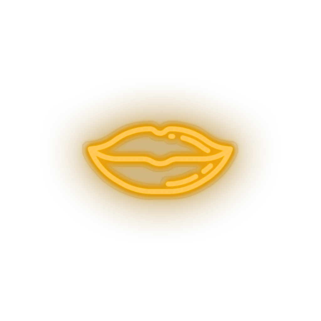 warm_white lips led kiss lips love mouth relationship romance valentine day neon factory