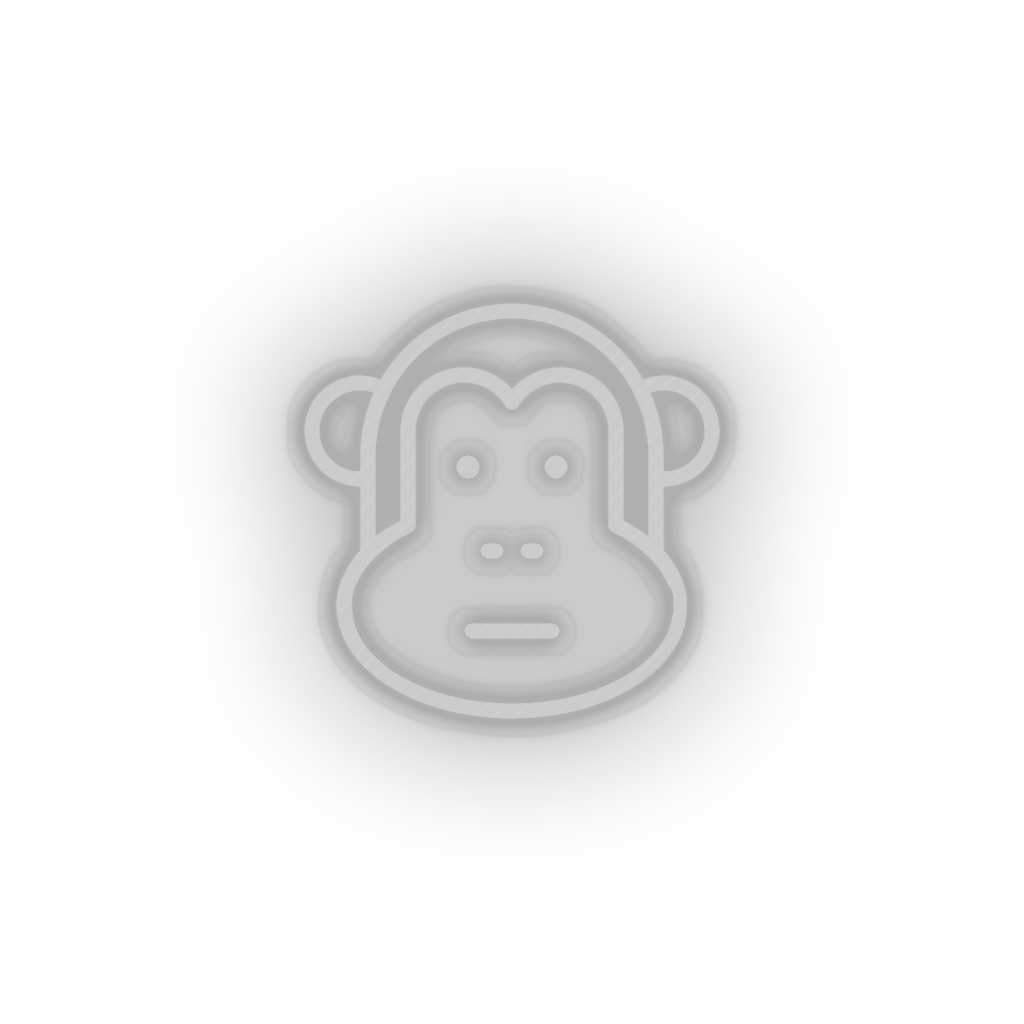 monkey Animal ape cartoon fauna herbivore monkey zoo Neon led factory