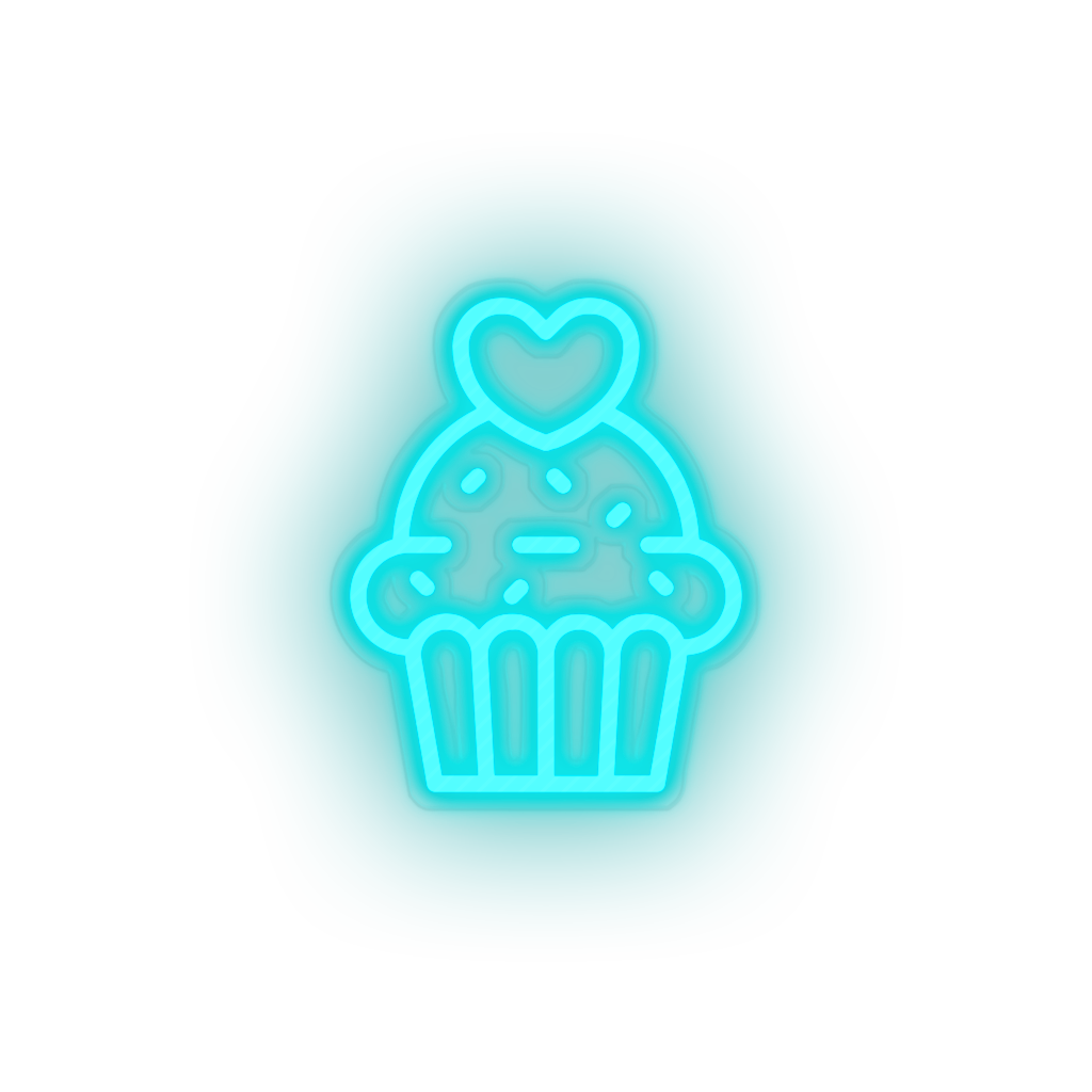 muffin Cake dessert love muffin relationship romance valentine day Neon led factory