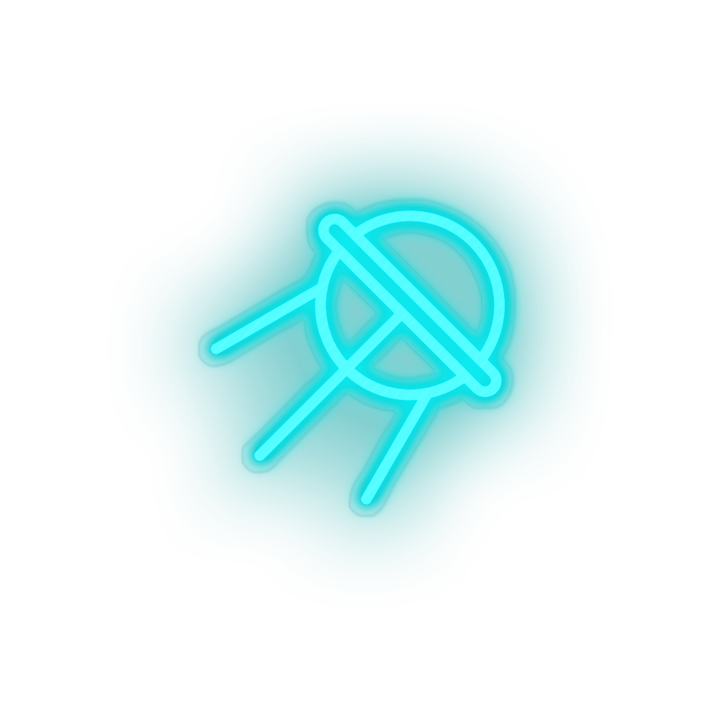 ice_blue satellite led adventure antenna astronomy outer space satellite space sputnik neon factory