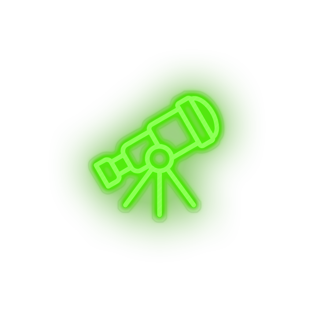 telescope Adventure astronomy observation outer space space telescope view Neon led factory