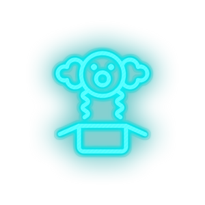 toys family clown children toy child kid baby play Neon led factory