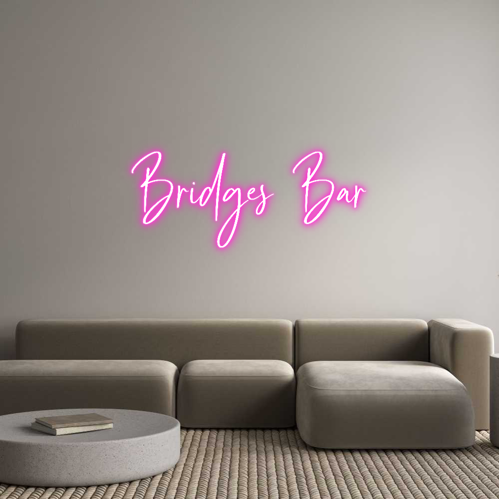 Custom Neon: Bridges’ Bar