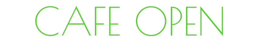 Custom Neon: CAFE OPEN