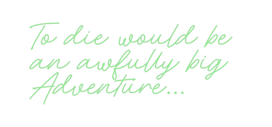 Custom Neon: To die would ...