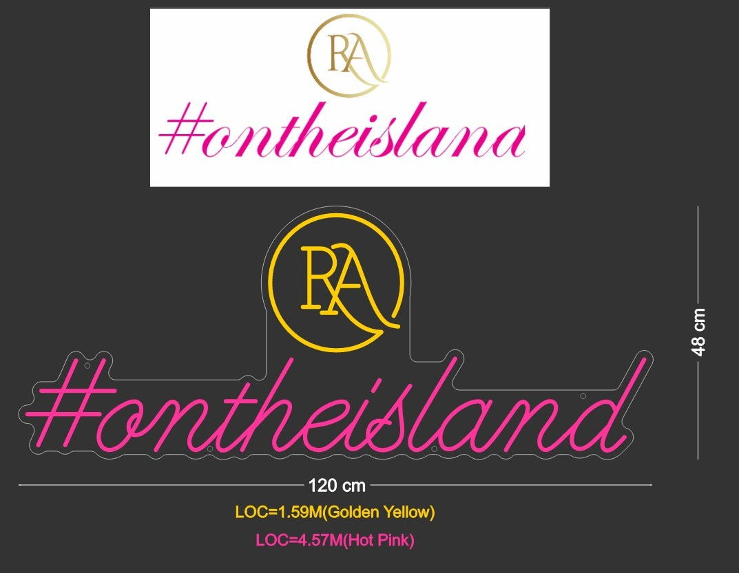 Custom Sign: RA #antheisland