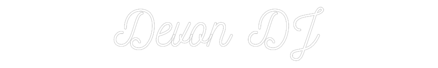 Custom Neon: Devon DJ