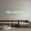 Custom Neon: BAR & COCKTAILS