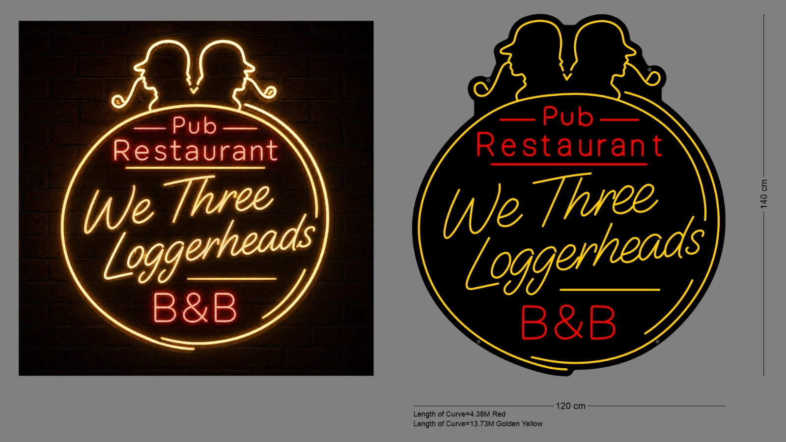 Custom Sign: Pub Restaurant