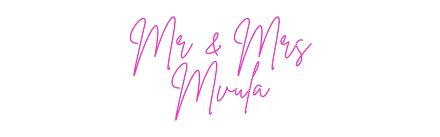 Custom Neon: Mr & Mrs
Mvula