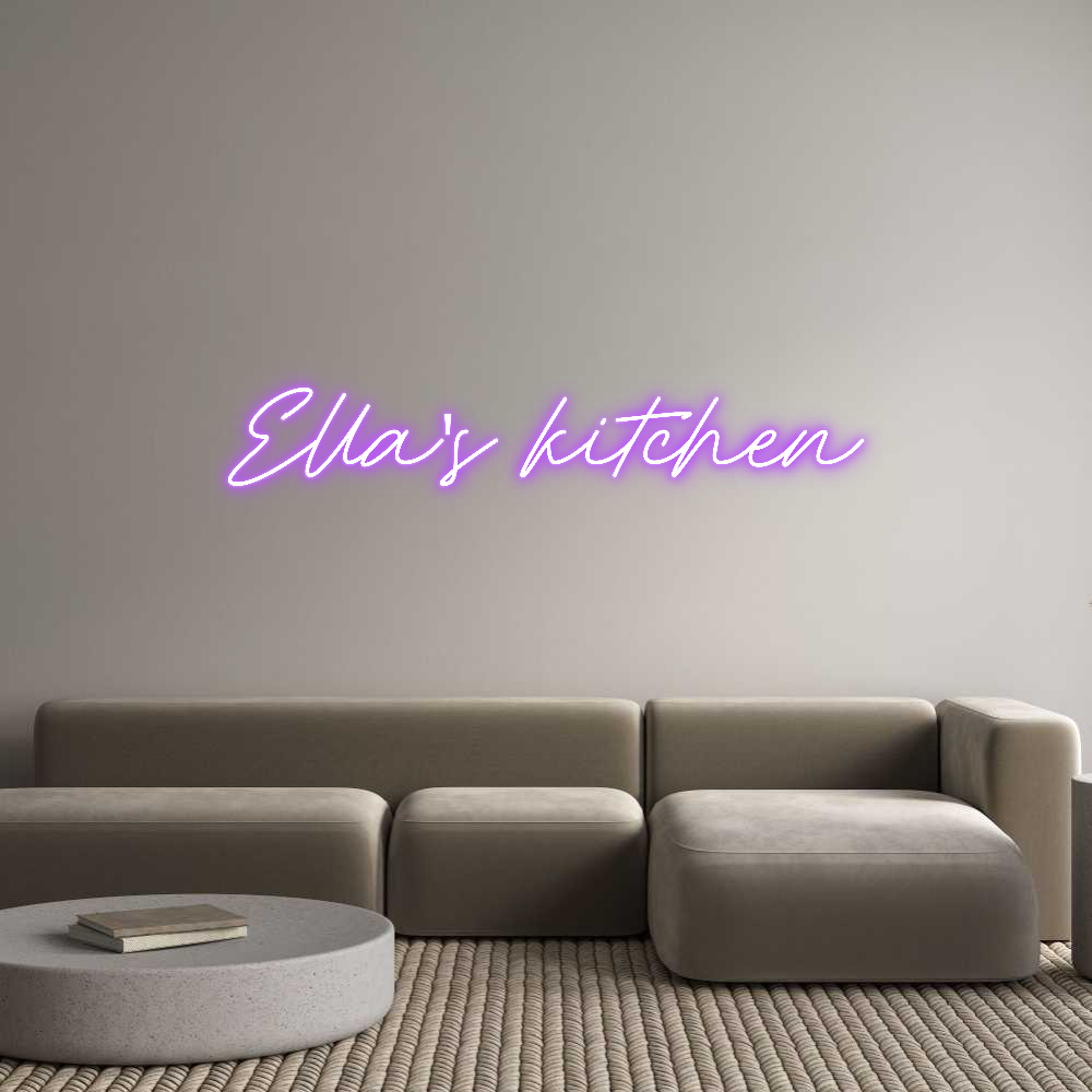 Custom Neon: Ella's kitchen