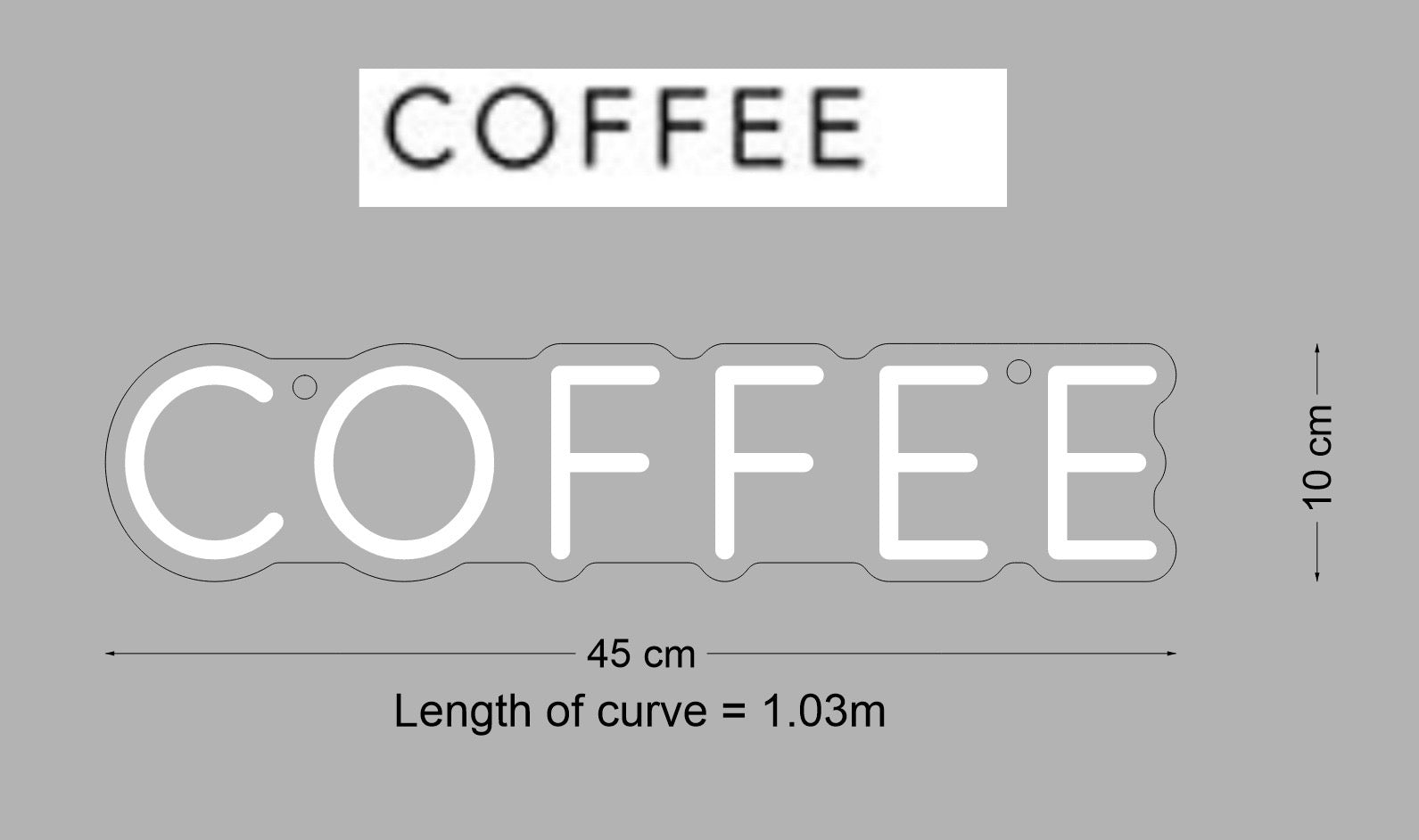 Custom Sign: COFFEE
