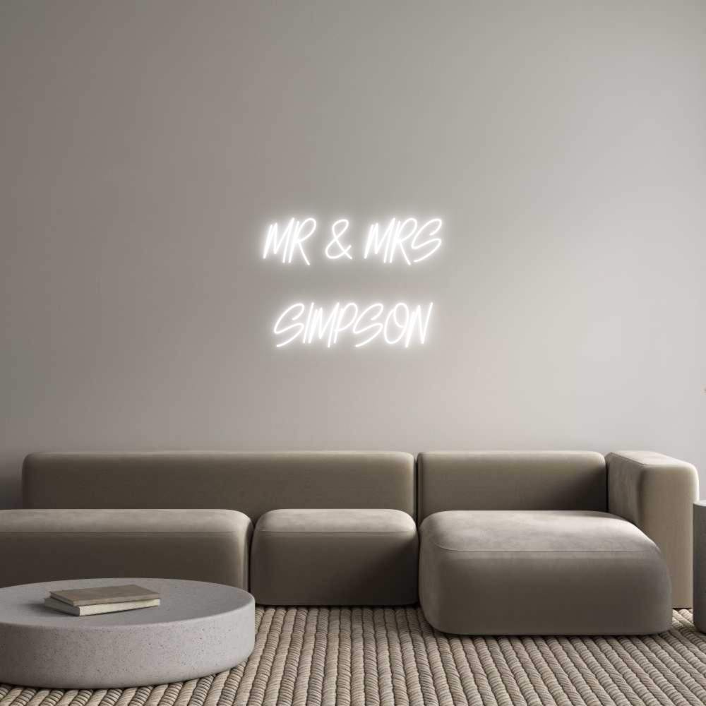 Custom Neon: MR & MRS
SIM...