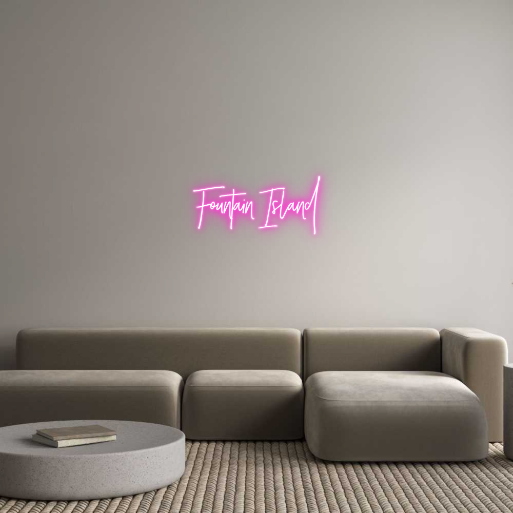 Custom Neon: Fountain Island