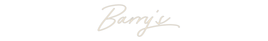 Custom Neon: Barry's