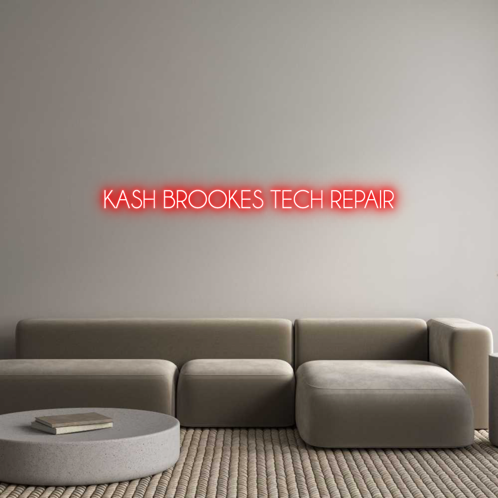 Custom Neon: KASH BROOKES ...