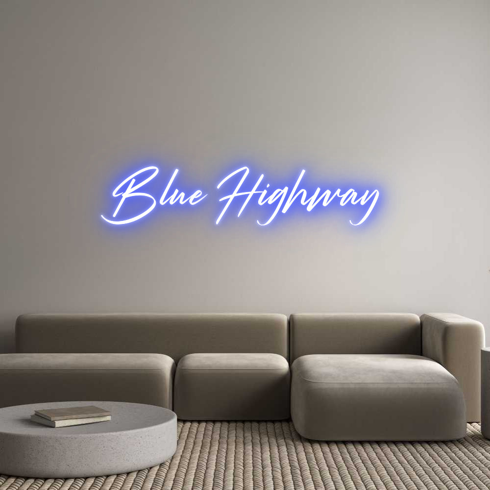 Custom Neon: Blue Highway