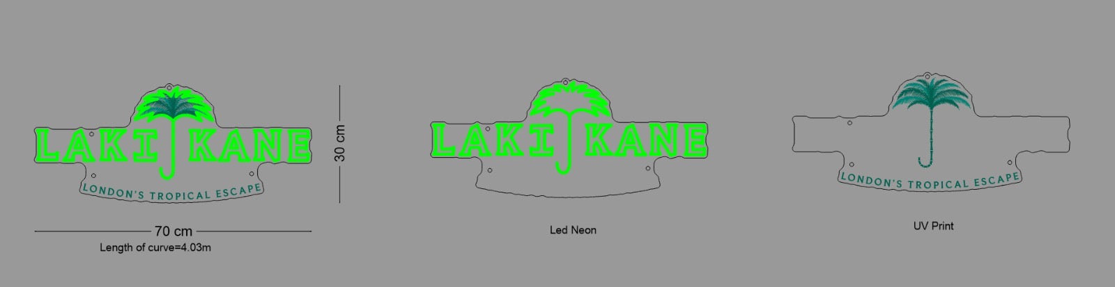 Custom Sign: LAKI KANE