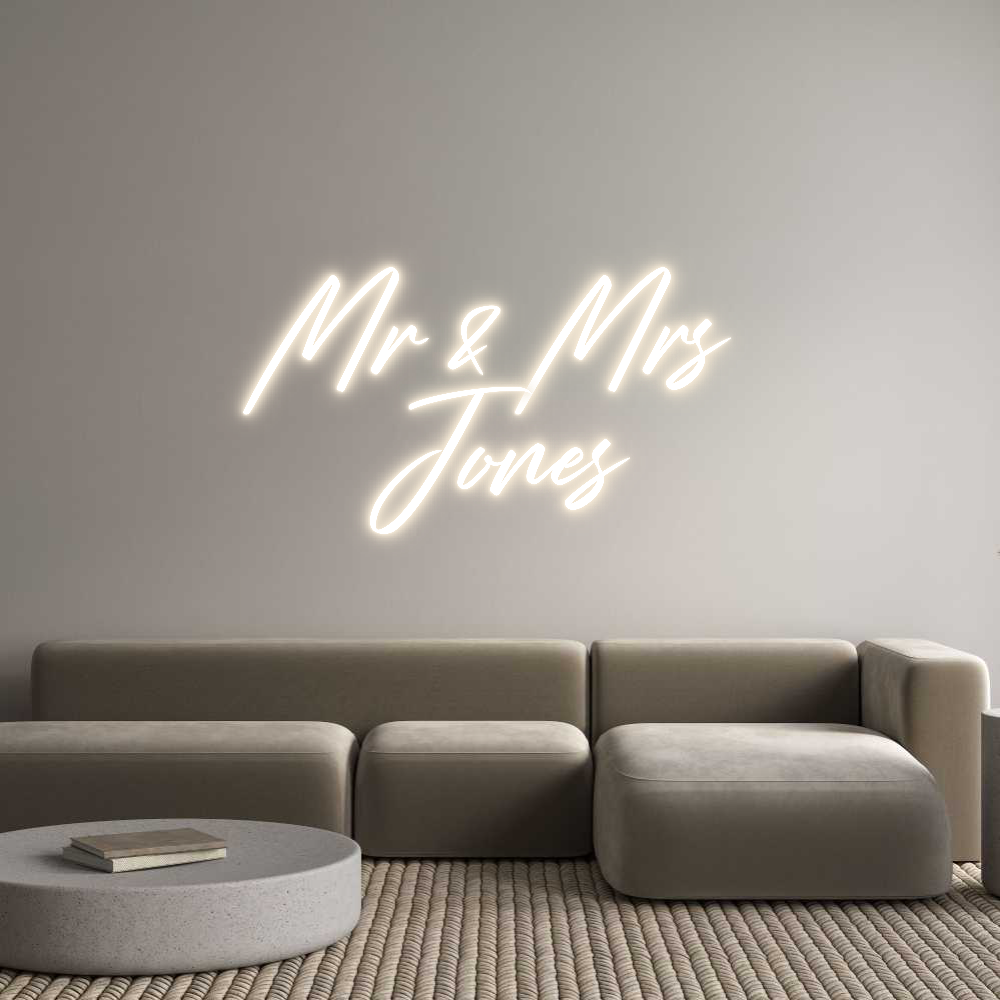 Custom Neon: Mr & Mrs 
Jo...