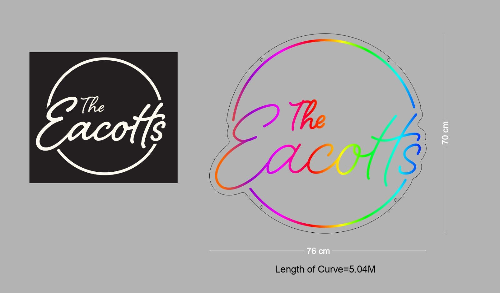 Custom Sign: The Eacotts